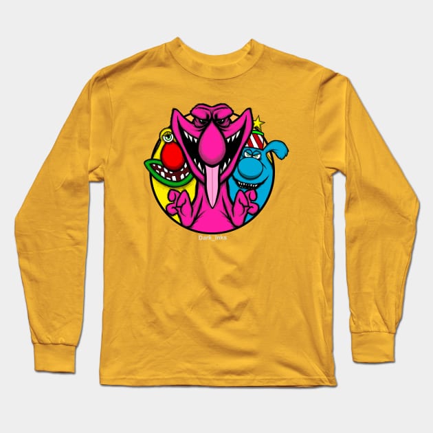 Monster Munch Long Sleeve T-Shirt by Dark_Inks